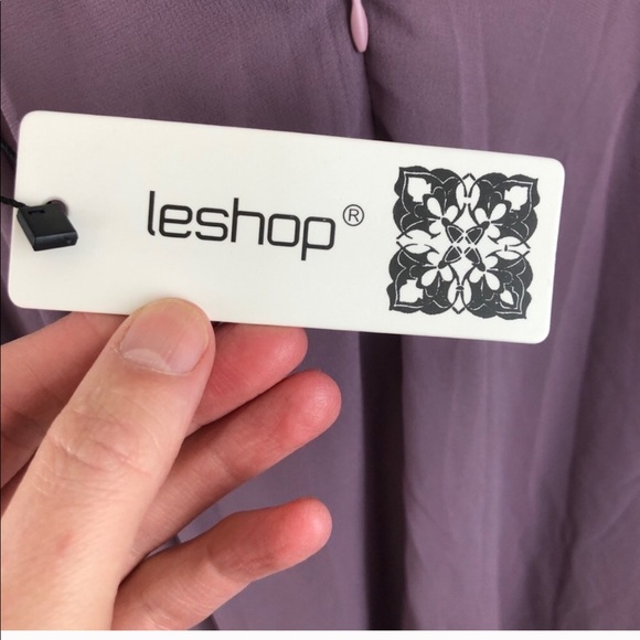 Flowy Maxi Crisscross Open Back Lilac Formal Dress - Picture 9 of 13